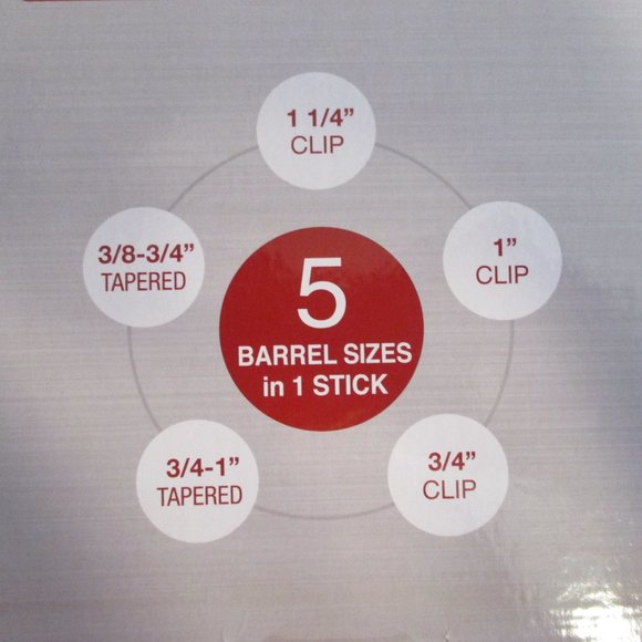 KISS 5-in-1 Curling Iron Set Metallic Rose Pink NEW - Picture 5 of 7